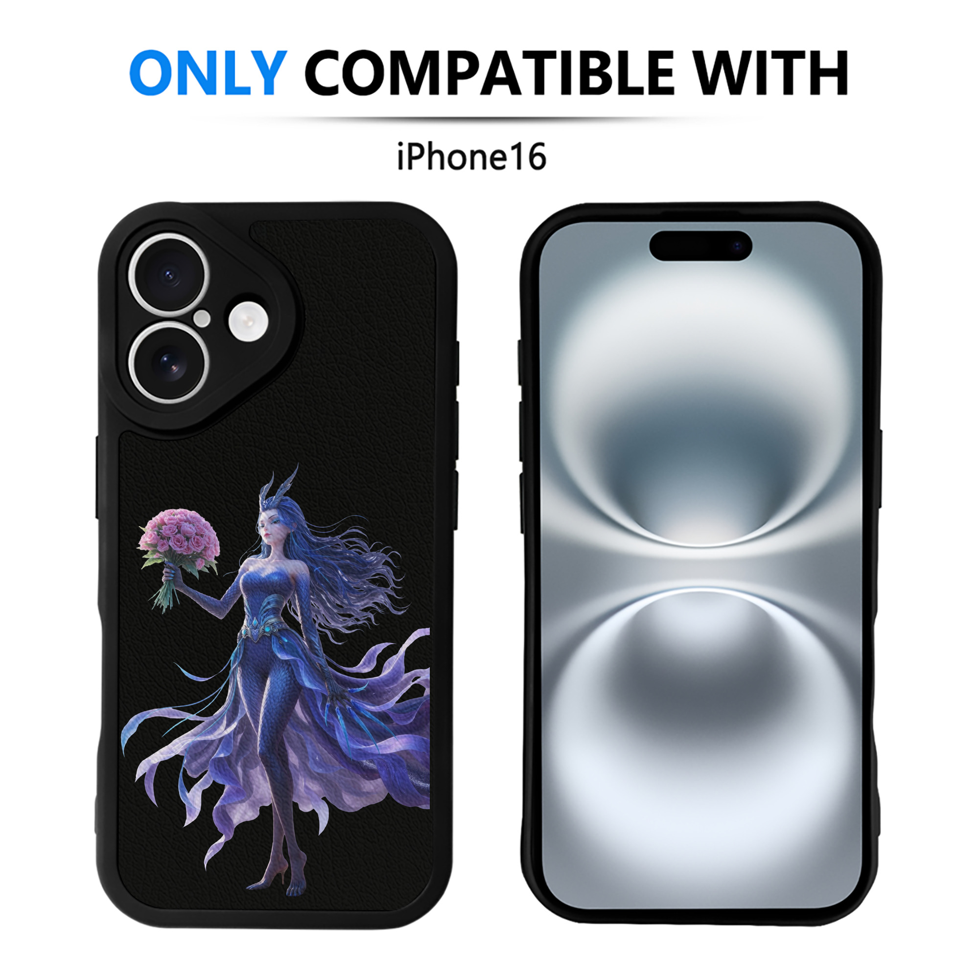 （画像用） Ne Zha 2 ナタ 魔童の大暴れ 【iPhone 16シリーズ対応】シリコンスマホケース（レザー調） 材質：シリコン